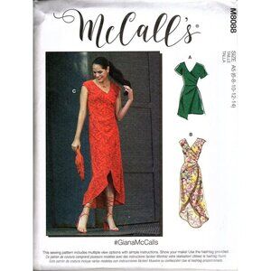 McCall's M8088 Misses 6 to 14 Mini and Maxi Dresses Uncut Sewing Pattern